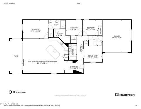 Floorplan - 2822 E Hidalgo Ave, Phoenix, AZ 85040 photo 1 of 2