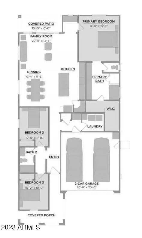 Floorplan - 5920 S Daisy Patch Pl, Phoenix, AZ 85040 photo 1 of 1