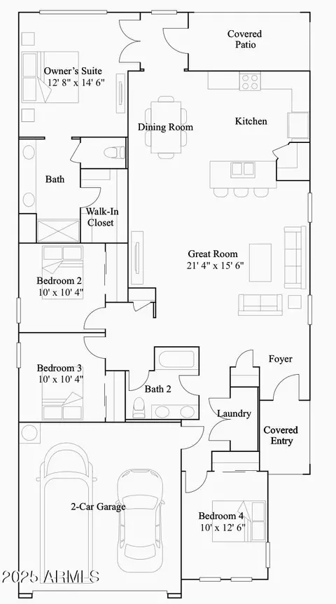 Floorplan - 3264 W Caleb Rd, Phoenix, AZ 85083 photo 1 of 1