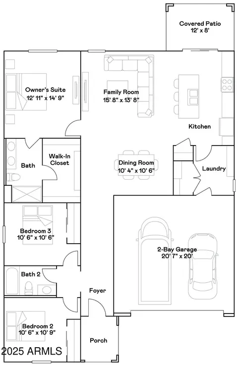 Floorplan - 1385 W Ridge Rd, Apache Junction, AZ 85120 photo 1 of 1