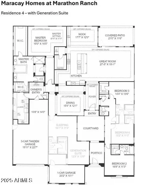 Floorplan - 2027 E La Costa Ct, Gilbert, AZ 85298 photo 1 of 1