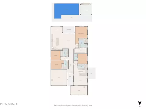 Floorplan - 2343 E Kelly Dr, Gilbert, AZ 85298 photo 1 of 2