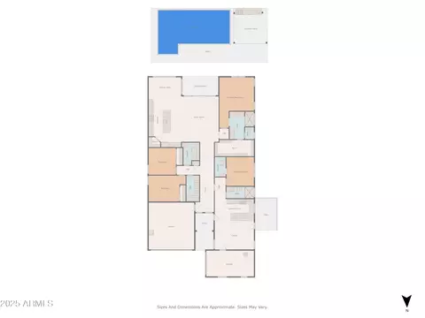Floorplan - 2343 E Kelly Dr, Gilbert, AZ 85298 photo 2 of 2