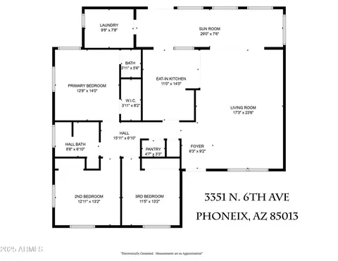 Floorplan - 3351 N 6th Ave, Phoenix, AZ 85013 photo 1 of 3