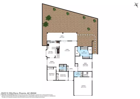 Floorplan - 15232 S 36th Pl, Phoenix, AZ 85044 photo 2 of 2