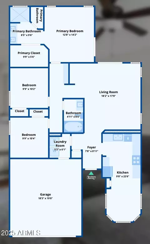 Floorplan - 2834 E Devon Ct, Gilbert, AZ 85296 photo 1 of 1