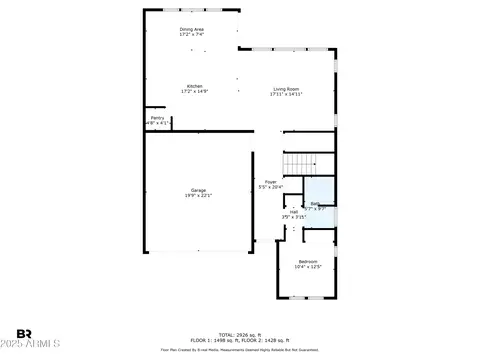 Floorplan - 2484 E Pelican Dr, Gilbert, AZ 85297 photo 2 of 3