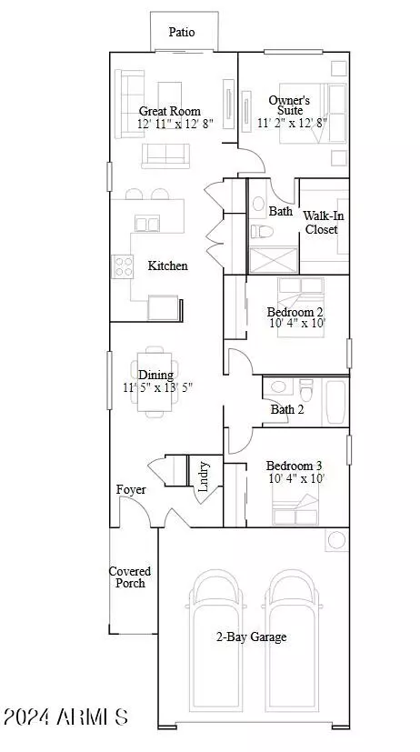 Floorplan - 12013 E Primrose Ln, Florence, AZ 85132 photo 1 of 1