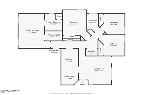 Floorplan - 9329 E Olla Ave, Mesa, AZ 85212 photo 1 of 1