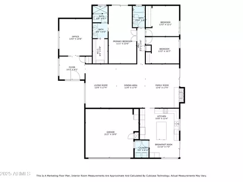 Floorplan - 2236 E Sierra St, Phoenix, AZ 85028 photo 2 of 3