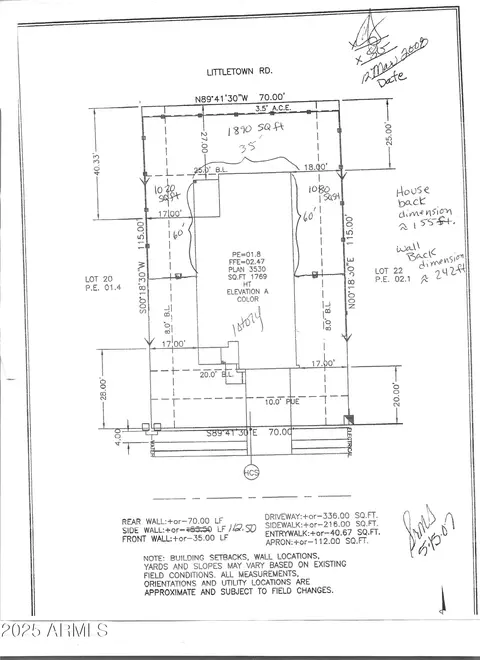 Floorplan - 5265 E Agave Vista Dr, Tucson, AZ 85756 photo 1 of 2