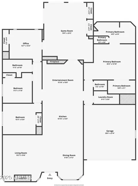 Floorplan - 4601 E Carolina Dr, Phoenix, AZ 85032 photo 2 of 2