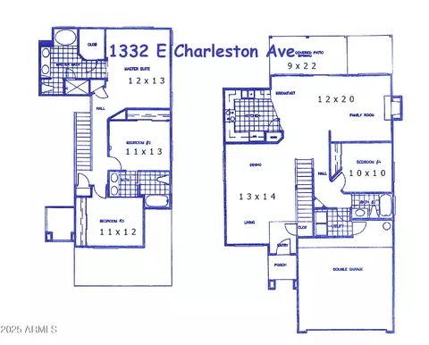 Floorplan - 1332 E Charleston Ave, Phoenix, AZ 85022 photo 2 of 2