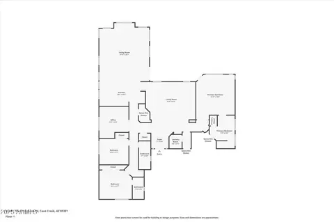 Floorplan - 5332 E Thunder Hawk Rd, Cave Creek, AZ 85331 photo 1 of 1