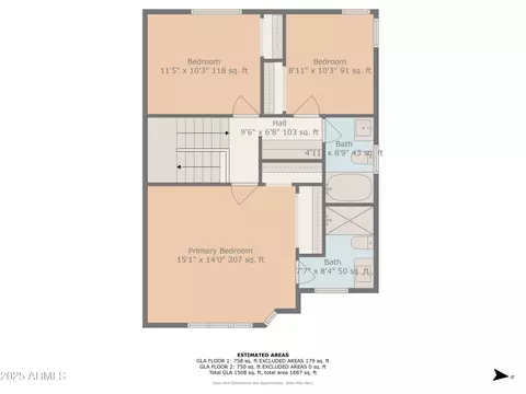 Floorplan - 2455 E Broadway Rd #122, Mesa, AZ 85204 photo 2 of 3