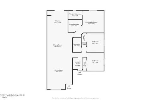 Floorplan - 656 W Taylor Ave, Coolidge, AZ 85128 photo 1 of 1