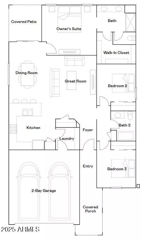 Floorplan - 14955 W Hackamore Dr, Surprise, AZ 85387 photo 1 of 1