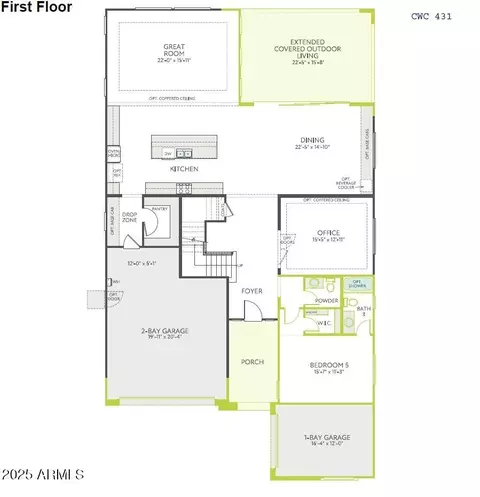 Floorplan - 1343 E Plum St, Gilbert, AZ 85298 photo 1 of 2