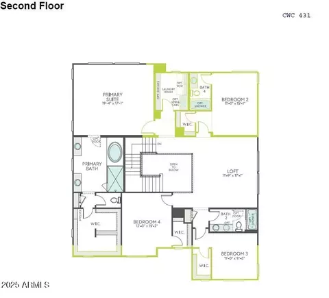Floorplan - 1343 E Plum St, Gilbert, AZ 85298 photo 2 of 2