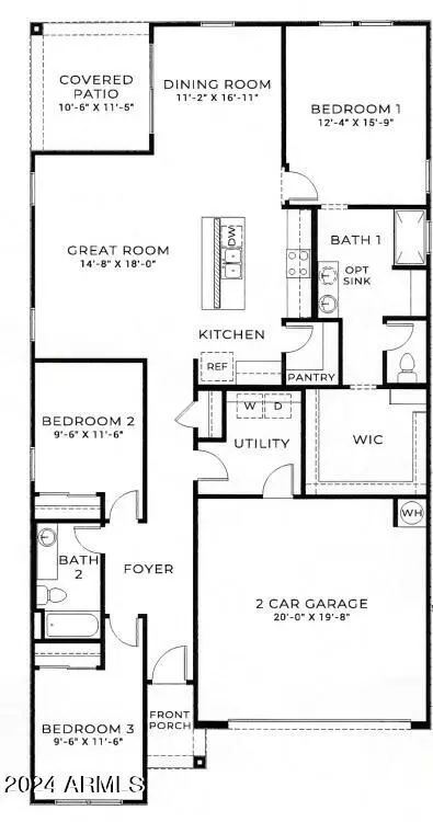 Floorplan - 18340 W Hackamore Dr, Wittmann, AZ 85361 photo 1 of 1