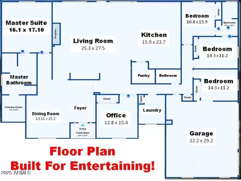 Floorplan - 761 N Explorer Dr, Gilbert, AZ 85234 photo 1 of 1