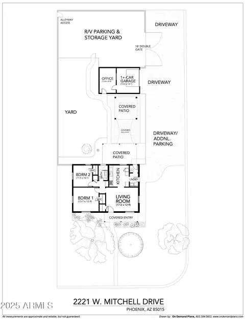 Floorplan - 2221 W Mitchell Dr, Phoenix, AZ 85015 photo 2 of 4