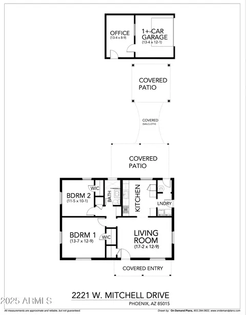 Floorplan - 2221 W Mitchell Dr, Phoenix, AZ 85015 photo 1 of 4