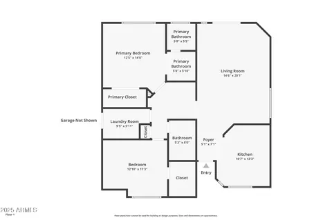 Floorplan - 3839 E Gail Dr, Phoenix, AZ 85044 photo 1 of 1