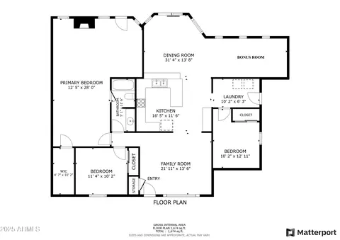Floorplan - 2909 S Hansen Dr, Gilbert, AZ 85295 photo 1 of 2