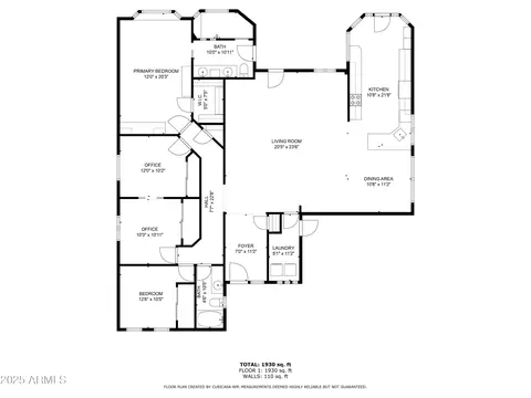Floorplan - 4102 E Tonto St, Phoenix, AZ 85044 photo 1 of 2