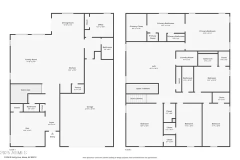 Floorplan - 11258 E Unity Ave, Mesa, AZ 85212 photo 1 of 1