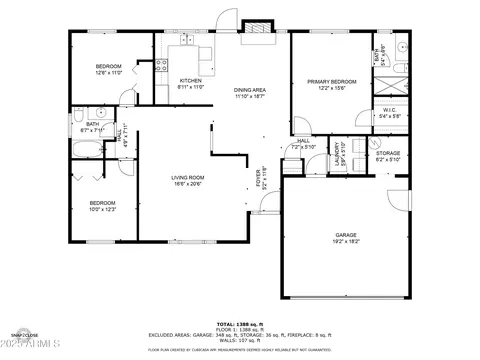 Floorplan - 3937 W Sweetwater Ave, Phoenix, AZ 85029 photo 2 of 2