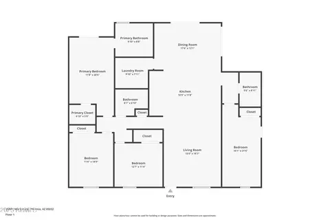 Floorplan - 3908 E Marilyn Rd, Phoenix, AZ 85032 photo 1 of 1
