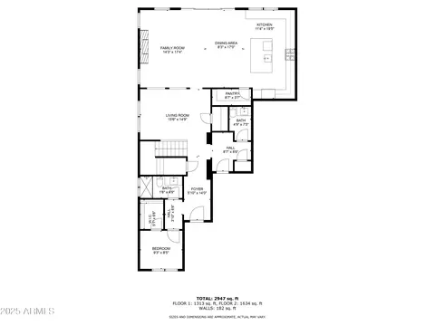 Floorplan - 3543 E Appaloosa Rd, Gilbert, AZ 85296 photo 2 of 3