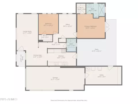 Floorplan - 1530 Earll Dr, Phoenix, AZ 85014 photo 1 of 2