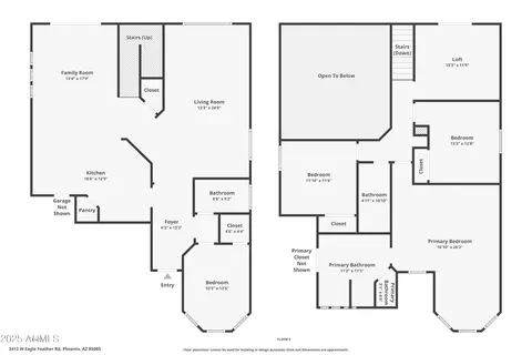 Floorplan - 2412 W Eagle Feather Rd, Phoenix, AZ 85085 photo 1 of 2