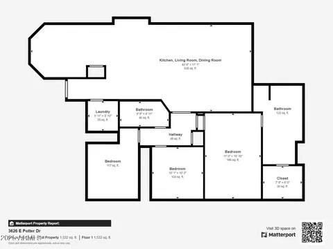 Floorplan - 3626 E Potter Dr, Phoenix, AZ 85050 photo 1 of 1