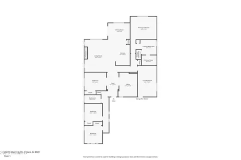 Floorplan - 4623 E Waterman St, Gilbert, AZ 85297 photo 1 of 1