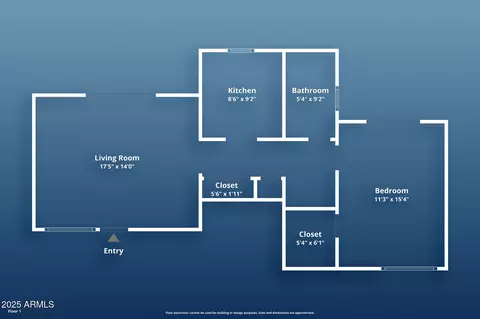 Floorplan - 1620 E Cambridge Ave #3, Phoenix, AZ 85006 photo 1 of 1