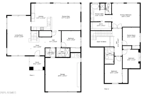 Floorplan - 1875 E Aspen Way, Gilbert, AZ 85234 photo 1 of 1
