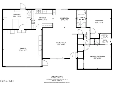 Floorplan - 6022 E Albany St, Mesa, AZ 85205 photo 2 of 2