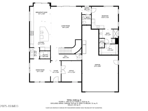 Floorplan - 10439 E Starion Ave, Mesa, AZ 85212 photo 3 of 4
