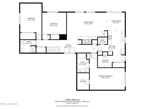Floorplan - 1048 E 2nd Pl, Mesa, AZ 85203 photo 2 of 3