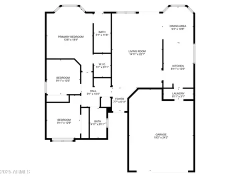Floorplan - 1609 E Windsong Dr, Phoenix, AZ 85048 photo 1 of 1