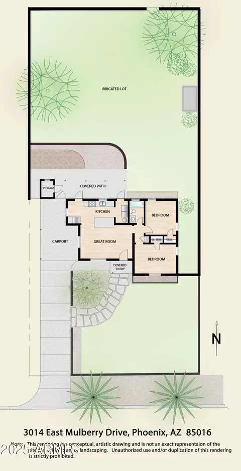 Floorplan - 3014 E Mulberry Dr, Phoenix, AZ 85016 photo 2 of 2