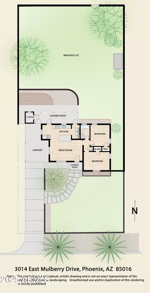 Floorplan - 3014 E Mulberry Dr, Phoenix, AZ 85016 photo 1 of 2