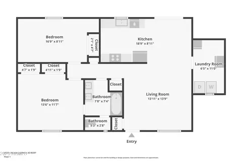 Floorplan - 9510 E Duncan St, Mesa, AZ 85207 photo 2 of 2