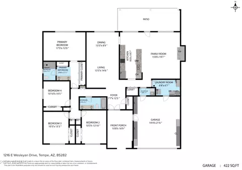 Floorplan - 1216 E Wesleyan Dr, Tempe, AZ 85282 photo 3 of 4