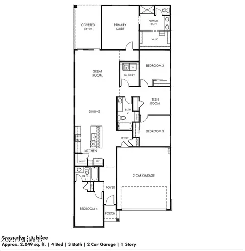 Floorplan - 12685 N 305th Ave, Buckeye, AZ 85396 photo 1 of 1