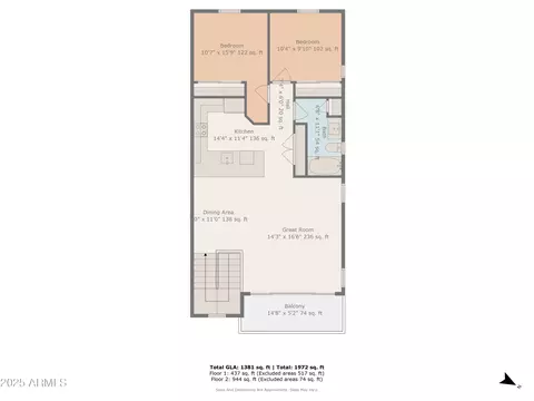 Floorplan - 4651 S Glacier --, Mesa, AZ 85212 photo 3 of 3